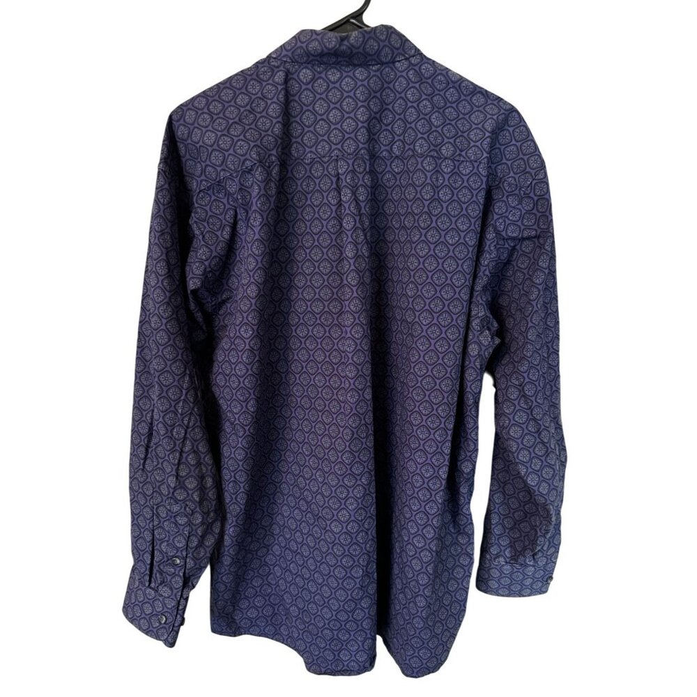 Panhandle Purple Geometric Medallion Western Button Down Shirt Mens M 38AWF17 h2 - Picture 2 of 6